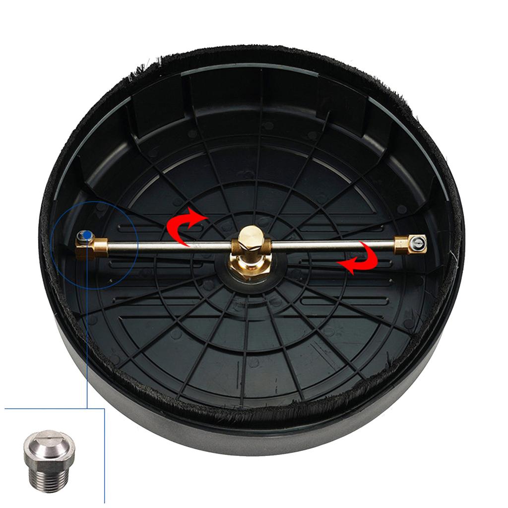Commercial Pressure Washer 13Inch Scrubber Head Pressure Washer Surfaces Cleaner 2500PSI For Garden