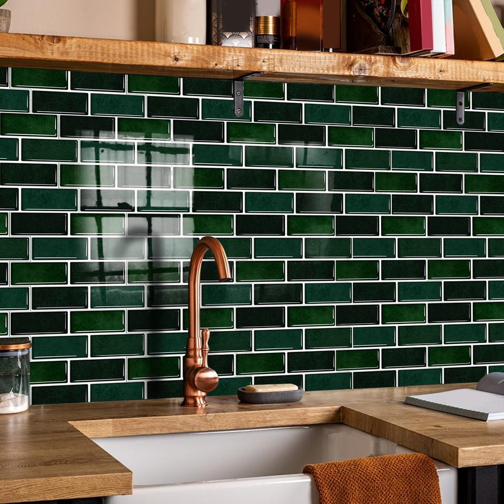 Autocolant de bucătărie impermeabil și rezistent la ulei, autocolant pentru faianță, autocolant de perete autoadeziv, îmbinare cu formă specială