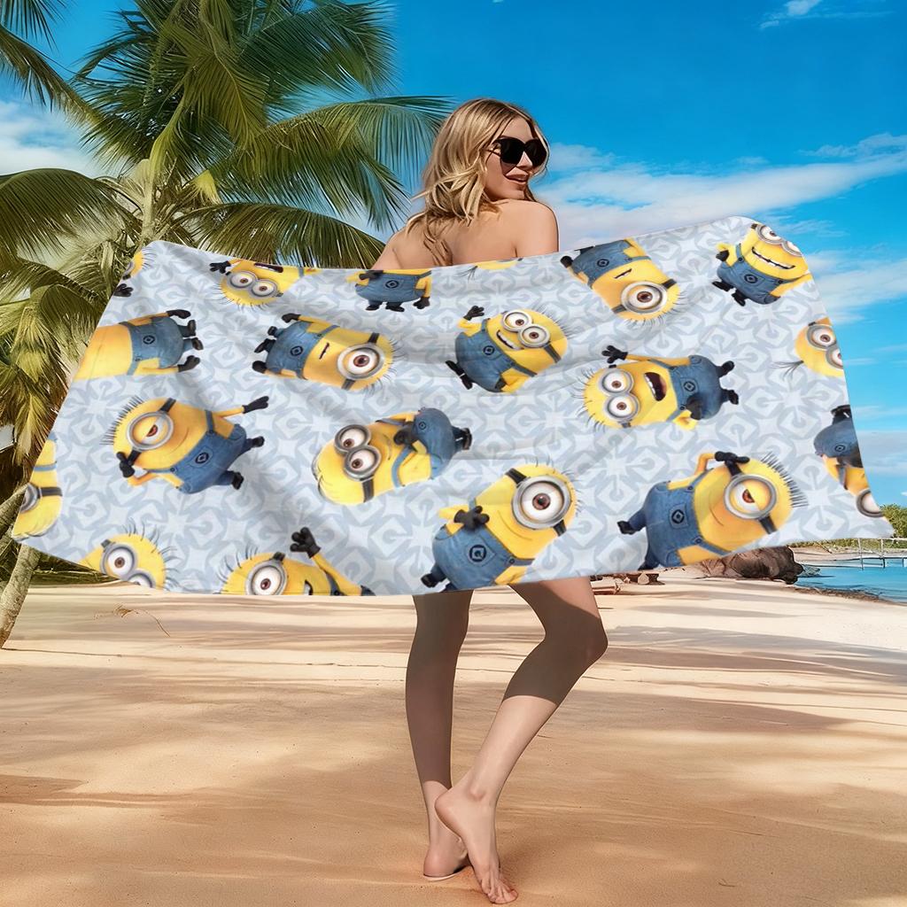 Big-eyed Cute Creature Beach Towel Cute Towel Quick-Drying Soft Towel for Beach Vacation Pool Funny Gift for Friends & Family
