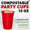 Eco-Friendly Compostable Disposable Cups 18oz BPI Certified Plant-Based Biodegradable Leak Resistant Sustainable Party Supplies