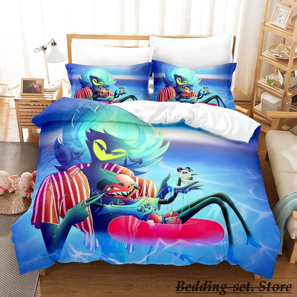 Fizzarolli Boss Sängkläder Enkel Tvilling Full Queen King Size Sängkläder Vuxen Barn Sovrum Påslakan Set Anime Parure De Lit Säng