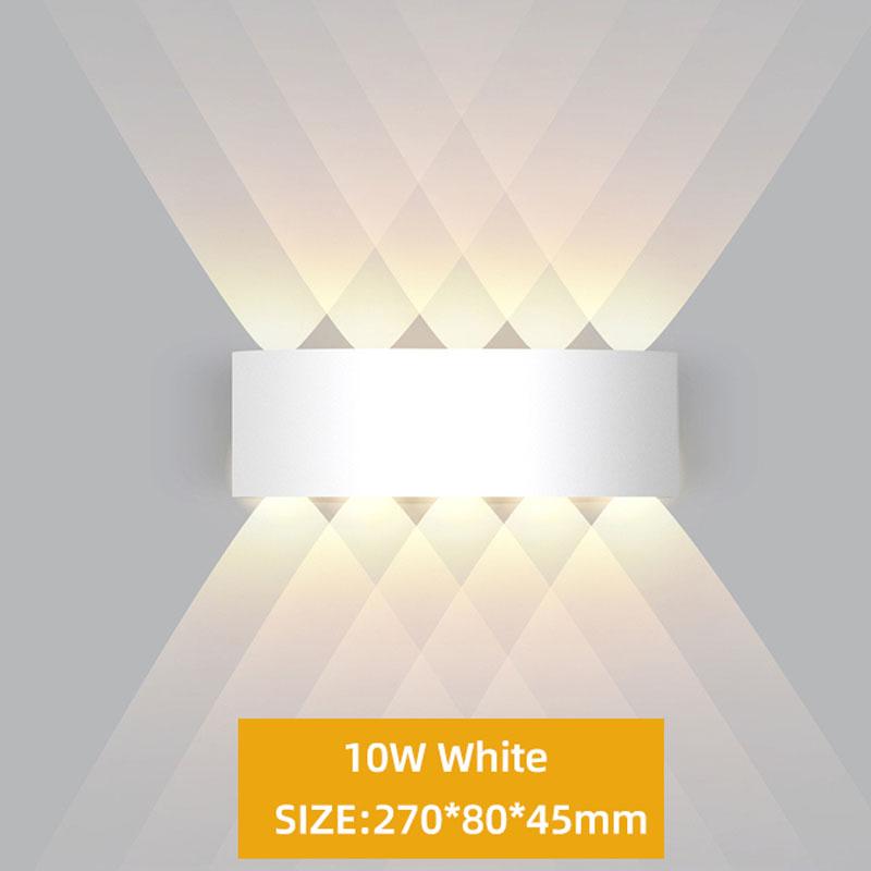 Aluminum LED Wall Lamp Waterproof IP65 Outdoor Garden Lights 2-12W Interior Wall Light for Room Decor Pathway Street Lighting