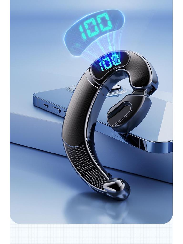2024 In-Earless Bone Conduction Bluetooth Headphones, Ear-Hook Design, with 5.3 Chip and Ultra-Long Battery Life, Unisex.