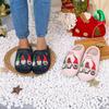Couple Winter Christmas Indoor Home Men's And Women's Cotton Slippers Warm Thick Sole Slippers Shoes Womens Comfy Slippers