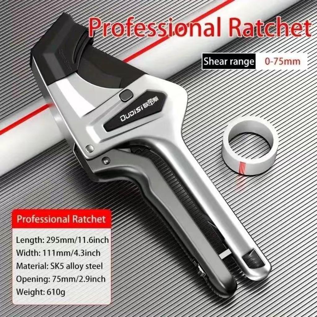 0-35mm/42mm/51mm/75mm Heavy Duty Pipe Cutter with SK5 Steel Blade, Quick Cutting Tool for PPR PVC Aluminum Plastic Water Tube and Metal Pipe Cutting