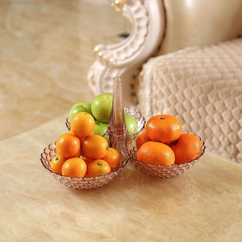 Luxury Multi-Layer Transparent Plastic Fruit Plate for Living Room