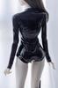 HAMRETHYPPZ BJD Ball Jointed Doll Doll Doll Maid Sexy Leather Leather Skirt and Body Not We Recommend Not Zipping All Black 1/4 1/6 1/3 Dress,