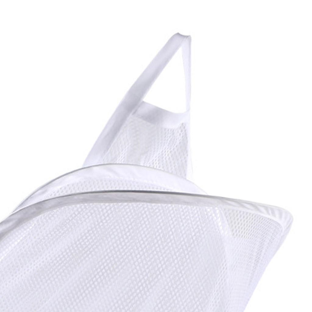 Netz Wäscheaufbewahrungstasche Wandmontiert Faltbarer Kleideraufbewahrungskorb für Badezimmer Wohnheim Wohnung