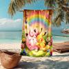 Ultra-Soft Beach Towel with Pokémon Theme,Ideal for Pool - Camping, Diving - Perfect Travel Essential, Vibrant Beach Towel.
