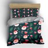 Santa and Christmas Gifts Set Bedding Duvet Cover Set Duvet Cover Pillowcases (1 * Duvet Cover 2 * Pillowcases, Without Duvet Insert)