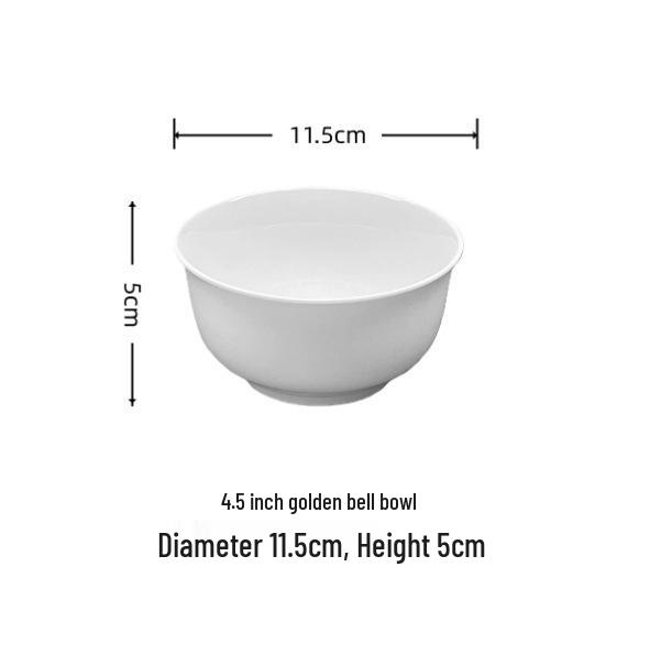 Pure White Ceramic Tableware Set - Plates & Bowls for Home or Hotel