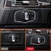 For BMW 3 Series E90 E92 2005-2012 Carbon Fiber Car Headlight Control Panel Knob Frame Decoration Sticker Interior Accessories