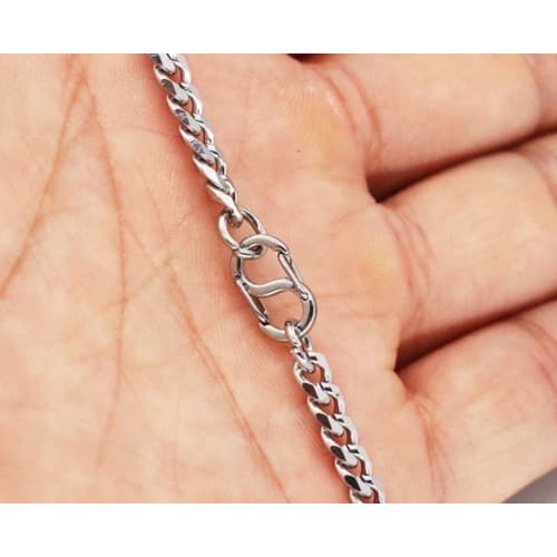 WORLD GOOD Ultra-Small Carabiners, Set of 4, S-Shaped Stainless Steel, Necklace Accessory, Micro Small Size, Total Length 11mm (0.42g)