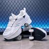 Boys/Girls Skate Roller Shoe Four-wheel Dual-use Roller Skates Double Row Walking Shoes Roller Skates Boys  Skate Shoes Girl Skate Shoes