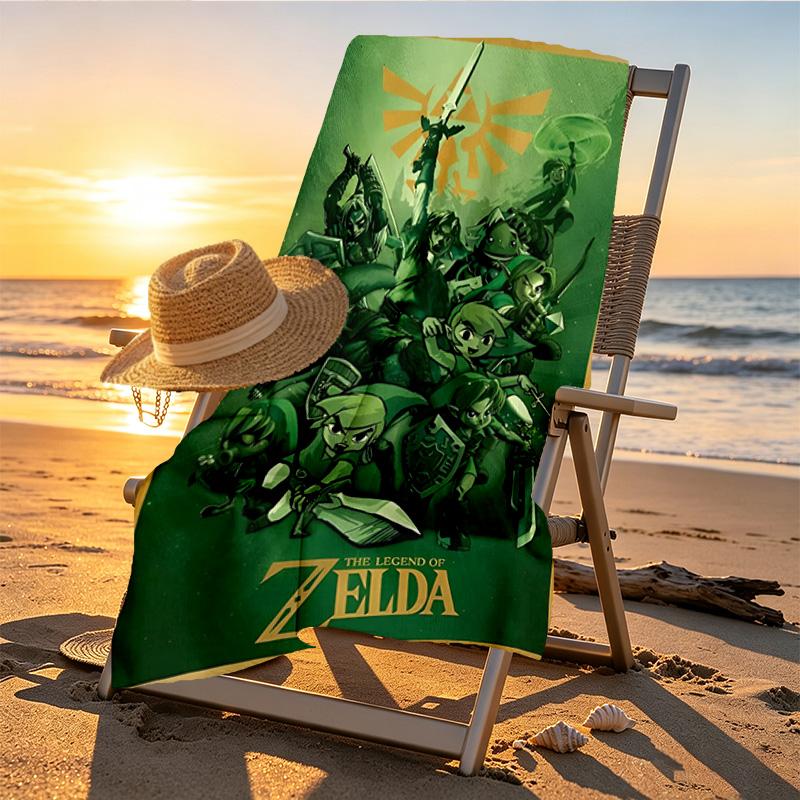 Video games Print Beach Towel Design, Soft, Lightweight. for Home Bathroom, Spa, Pool, Yoga, Surfing, Camping, Gift for Family, Friend