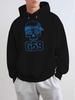 G59 Skeleton New Fashionable Unisex Printed Autumn and Winter Velvet Sweatshirts, Versatile Spring and Autumn Oversized Hooded Trendy Brand Sweatshirt