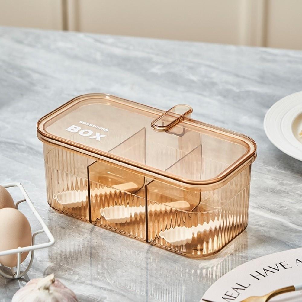 Plastic Seasoning Box Moisture-Proof Salt Jar Easy Clean Seasoning Jar  Home Cooking
