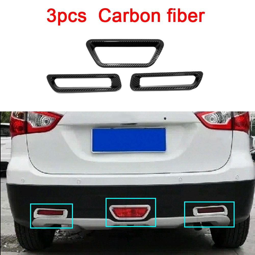 For Suzuki S-Cross Scross Sx4 2014 2015 2016 2017 Cover ABS Chrome Lamp Rear Tail Brake Stop+Fog Light Trim Frame Panel