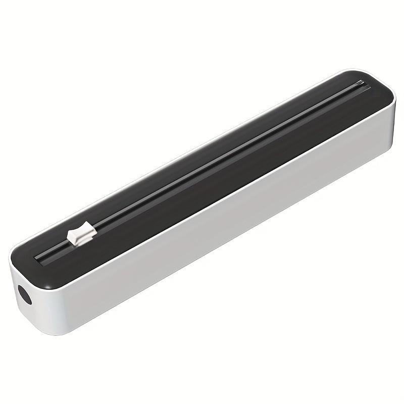 1pc Plastic Cling Film Dispenser Cutter Saran Wrap Dispenser Aluminum Foil Slider Cutter Saran Wrap Organizer Kitchen Tools
