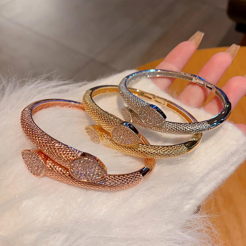 High End Exquisite Copper Zircon Bracelet Full Zirconia Men's and Women's Bracelets