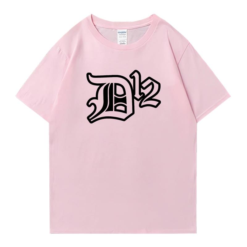 Summer Street Hip Hop D12 Band Oversized T-shirt Men Women 100% Cotton short sleeve t-shirts Crew Neck Unisex vintage clothing