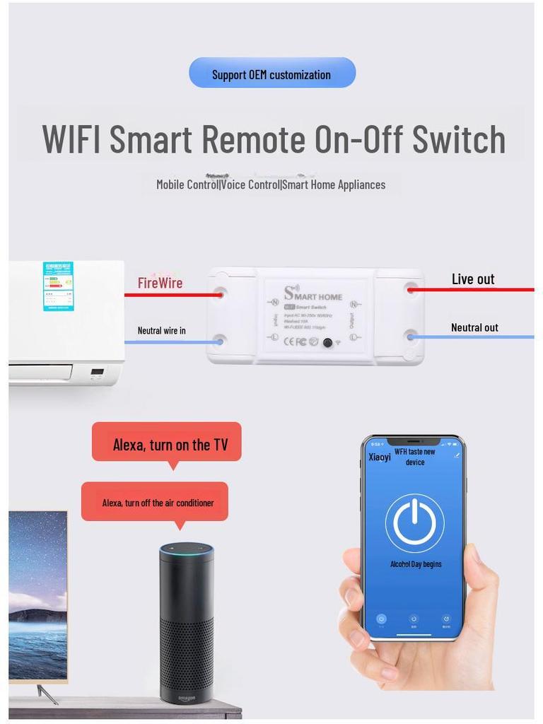 WLAN- & Bluetooth Smart Dual-Mode-Schalter mit Tuya Zigbee App