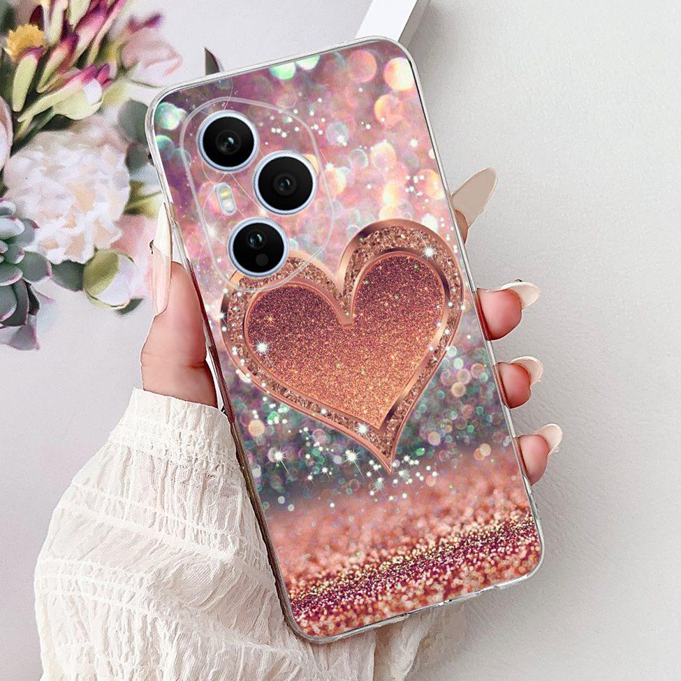 Clear For Honor 400 Pro Case DNP-NX9 Cute Cartoon Cat Fashion Flower Funny Painted Soft Bumper For Honor 400Pro Back Cover Funda