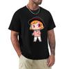 Rudy Chibi Tshirt Basic Solid Color Short Sleeve Cotton Top