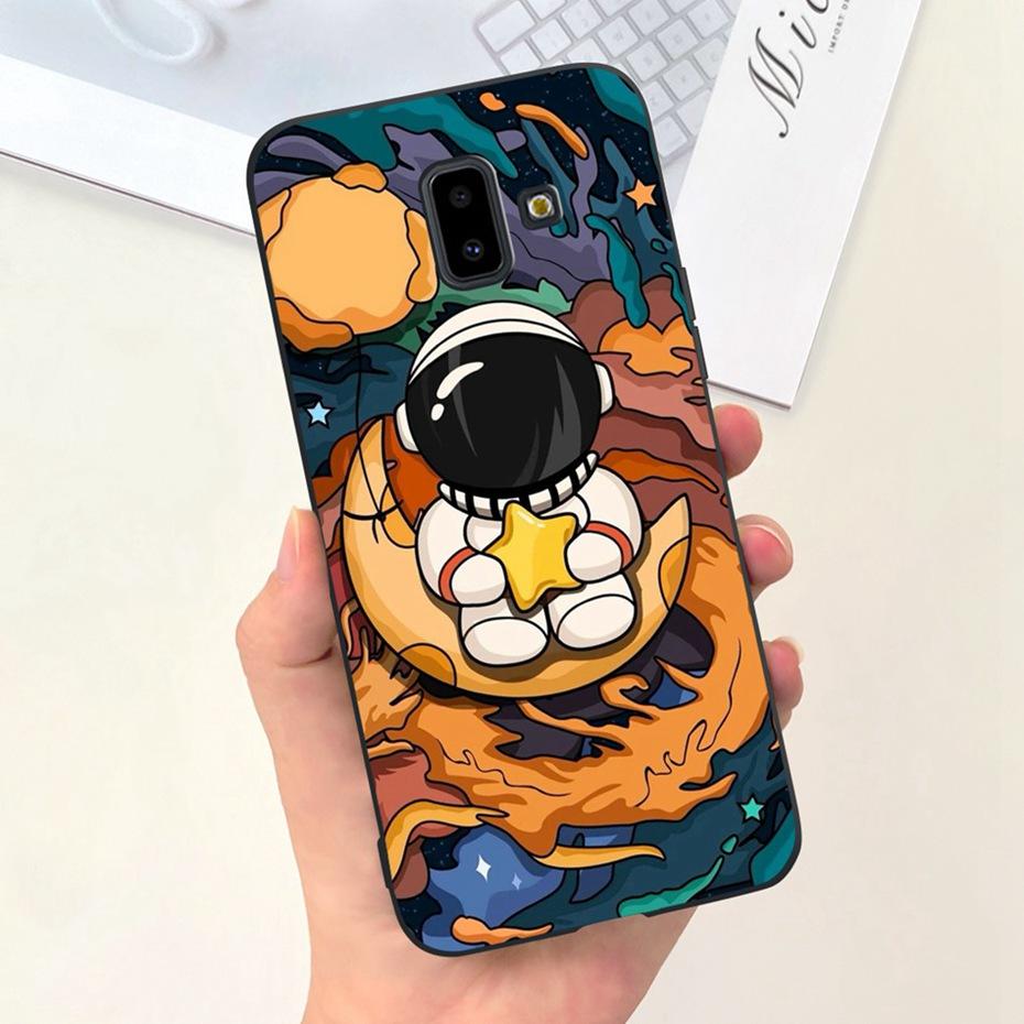 Handyhülle für Samsung Galaxy J6 Plus 2018 Niedliches Tier Cartoon Süßigkeitenfarbe Weiches Silikon TPU Hülle für Samsung J6 J 6 J6Plus