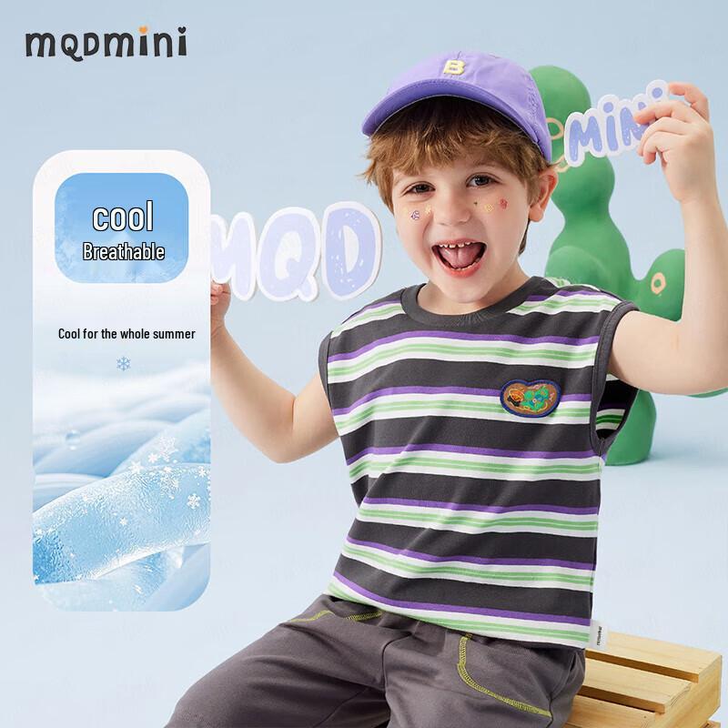 MQDMINI Boys  Summer Sleeveless Tank Top 120cm