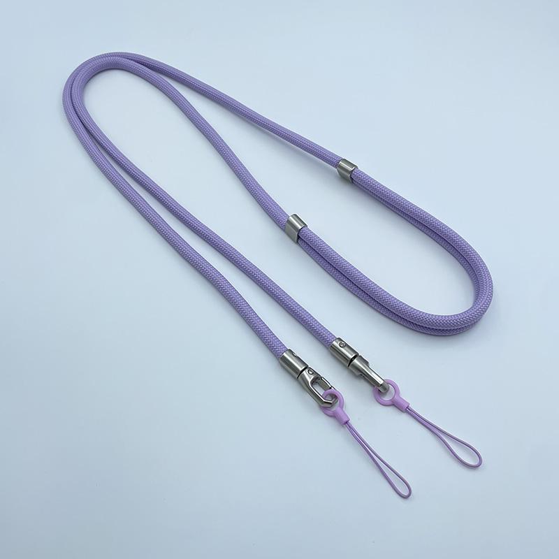 Length 160cm Phone Lanyard Adjustable Detachable Neck Cord Crossbody Strap Carabiner Pendant Card Key for iPhone 17 Pro Max 16