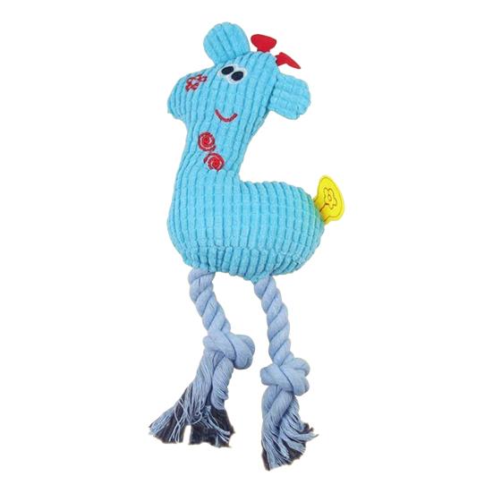 Dog Plush Toy Soft Stuffed Animal Puppy Chew Toy Squeaky Plush Duck Elephant Interactive Play Pet Tug Toy for Puppies Small Breeds Delicate Chewers