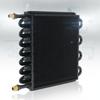 Car Climate Control Condenser Curved Side Tubes Cooling System 7.5 Mm Fittings 16row Silv