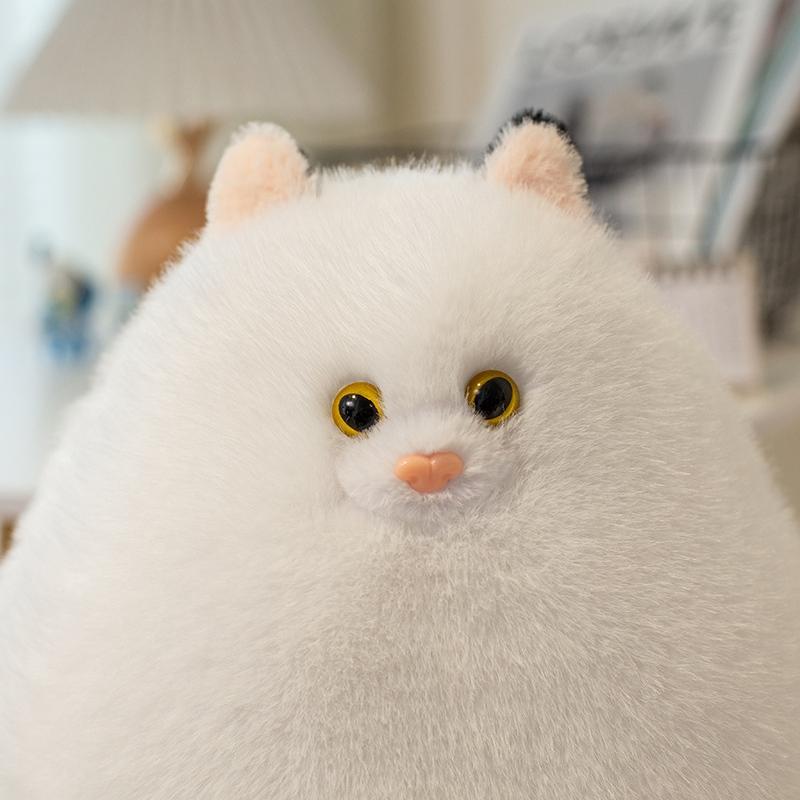 White Persian Cat Soft Stuffed Plush Playthings Cute Animal Cat Plushies Doll Sofa Pillow Hugging Cushion Children Gifts Pet Kitten