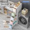 Thick 25cm Ultra-Narrow Storage Cabinet: Kitchen & Bathroom Plastic Drawer Shelf