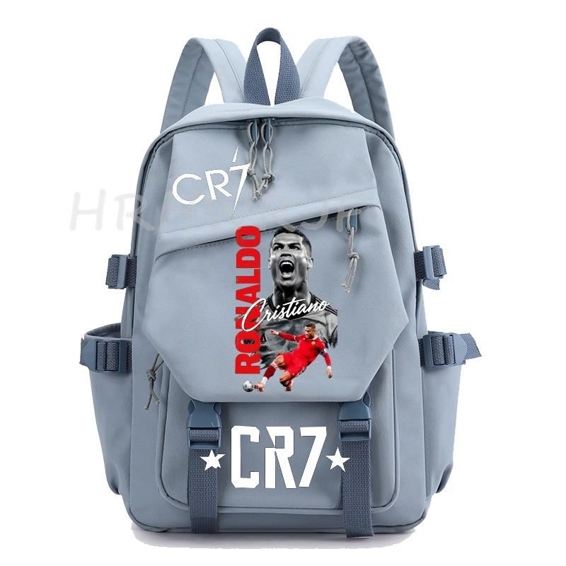 Ins Sports CR7 Backpacks Sports Casual Multi-pocket Capacity Teens Laptop School Bags Lightweight Women Men Travel Mochilas