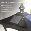 Solar Street Light, Outdoor, Automatic Shut-Off, IP44, 15 x 15 x 120 cm, Black