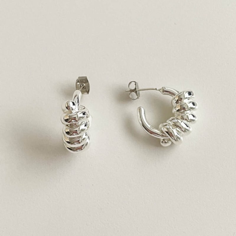 ELYONA #100 Silver Hoop Earrings