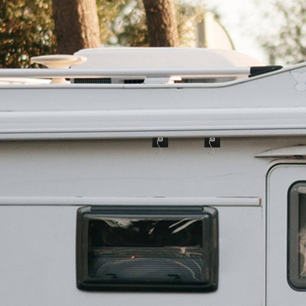 Rv Awning Hooks for Piping Rail Heavy Duty Canopy Light Clips Camper Awning Hangers for Outdoor Camping Parties and Rv Accessories