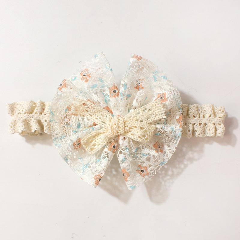New Baby Headscarf, Cute Printed Bow Children's Headband, Summer Thin Baby Hair Accessories