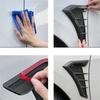 Car styling exterior accessories 1 pair universal black carbon car fender side vents air intake hole grille sticker cover