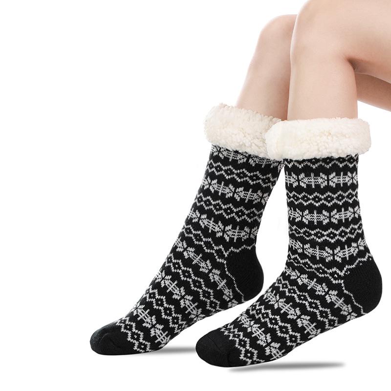 Men's Ultra-Thick Winter Floor Slipper Socks - Cold-Proof Blanket Style for Home & Sleep