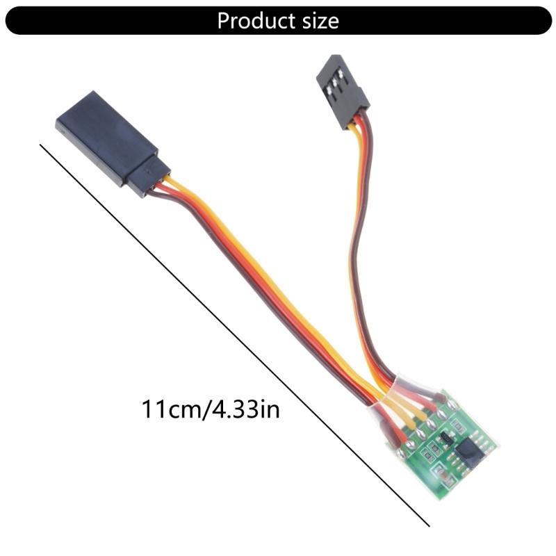 Høy-presisjon servo reverser Bærbar fjernstyrt leketøy Signal reverser Bil modifisert Erstatningsdel 5V-6V