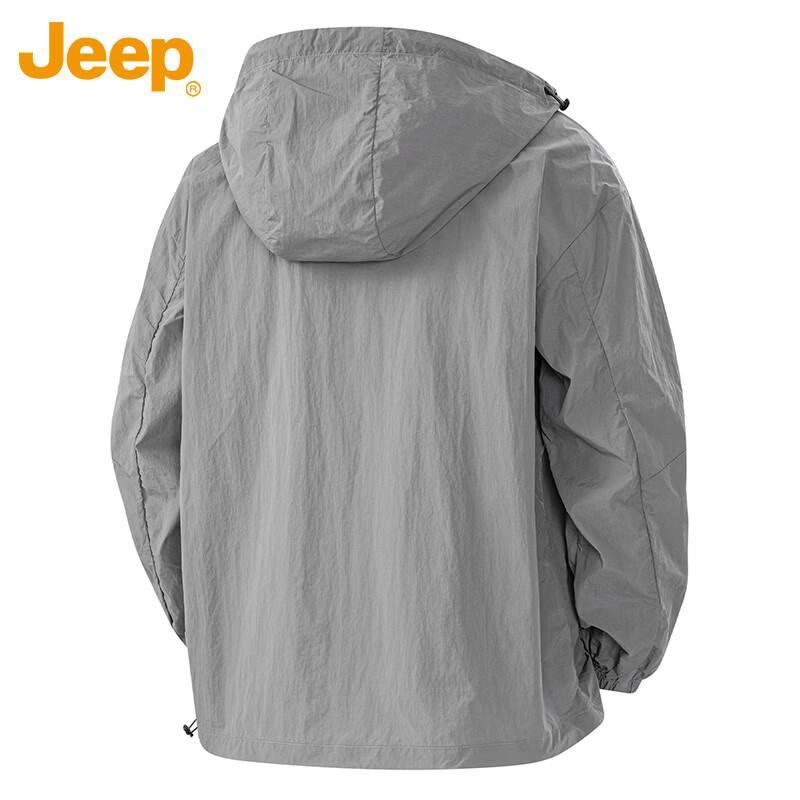 JEEP Men's Ice Silk UPF100+ Sun Protection Quick-Dry Hoodie