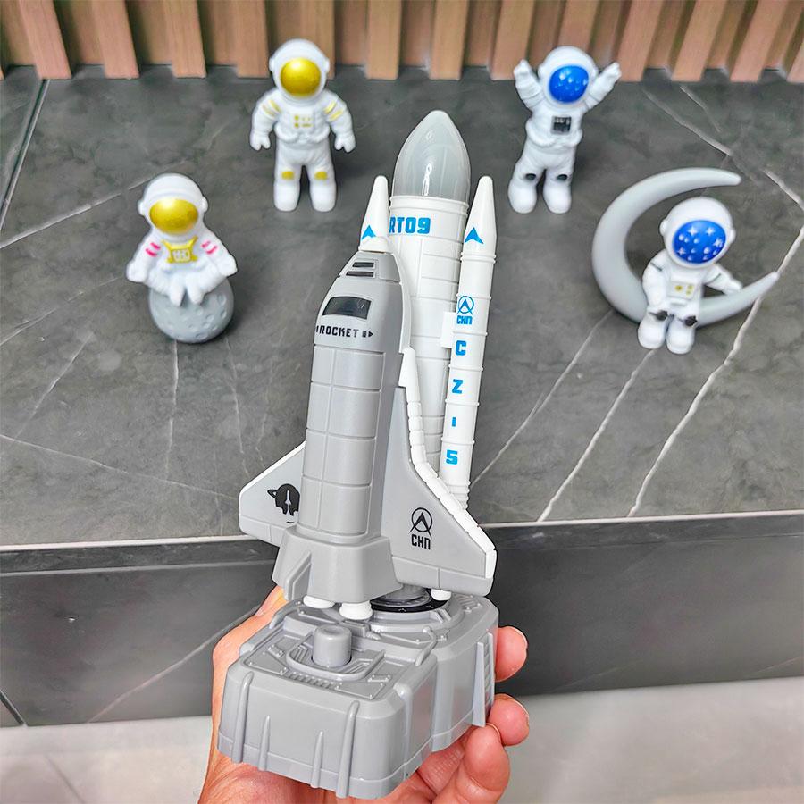 Rocket Launch Kit Launch Toys Space Rocket Launch Pad Space Station Model Children's Assembly Toys