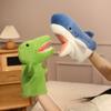 Cute Animals Soft Stuffed Toy Doll Shark/Raccon/Lion/Dinosaur/Panda/Fox/Duck/Pig/Capybara/Dog Hand Puppet Educational Baby Toys
