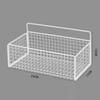 No Drill Wall Mounted Metal Wire Storage Baskets, Adhesive Bathroom Organizer Basket for Shower Toilet Cosmetic Sundries