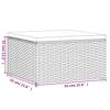 4 piece garden lounge set with cushions black poly rattan