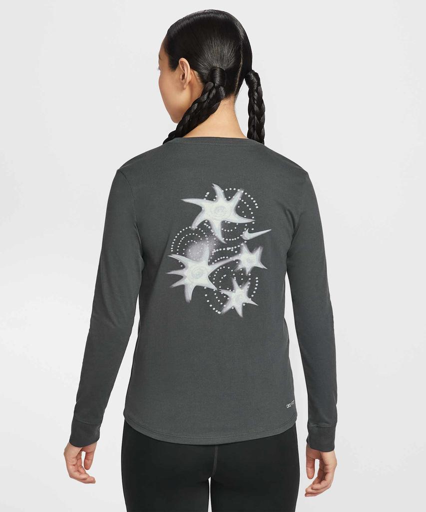 NIKE Long Sleeve Running T-Shirt W - Dark Smoke Grey: Oxygen Purple / Iq3749-070