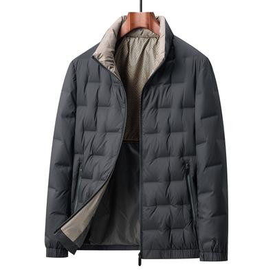 Winter New Lightweight Down Jacket Men's Short Graphene Thermal Storage and Warmth White Duck Down Stand-up Collar Men's Winter Jacket